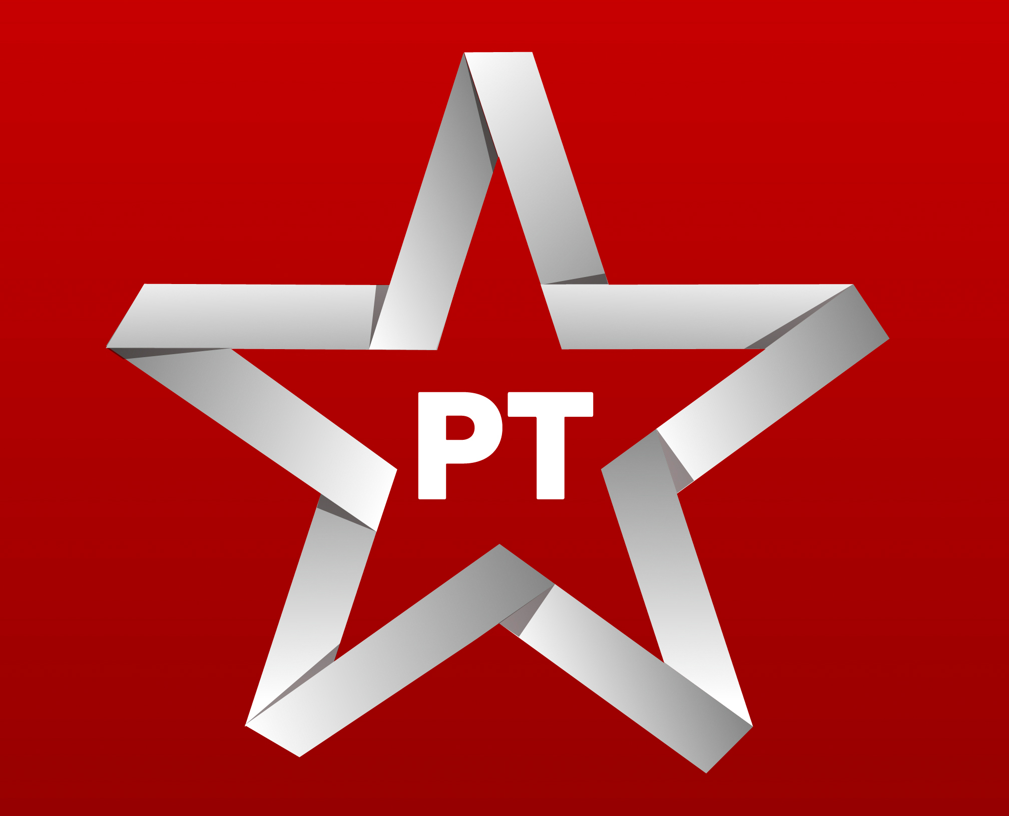 Estrela do PT 32 anos vermelha
