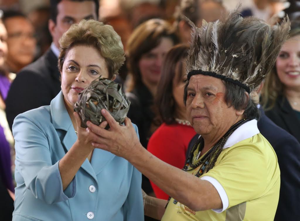 Dilma participa de lançamento dos Jogos Mundiais dos Povos Indígenas