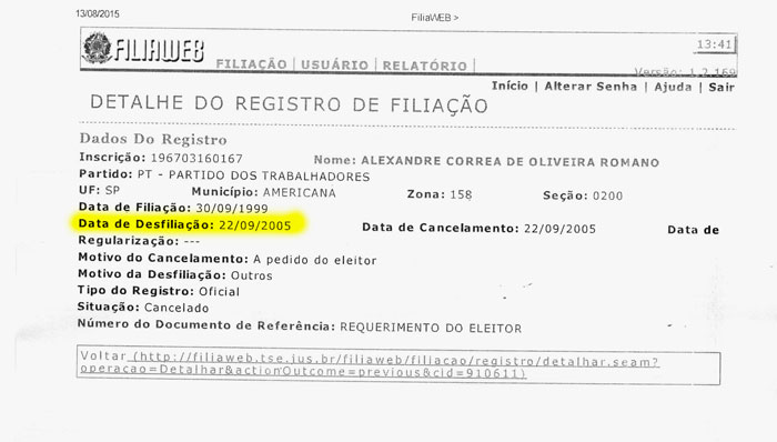 Ex-vereador de Americana não é do PT; diretório divulga nota