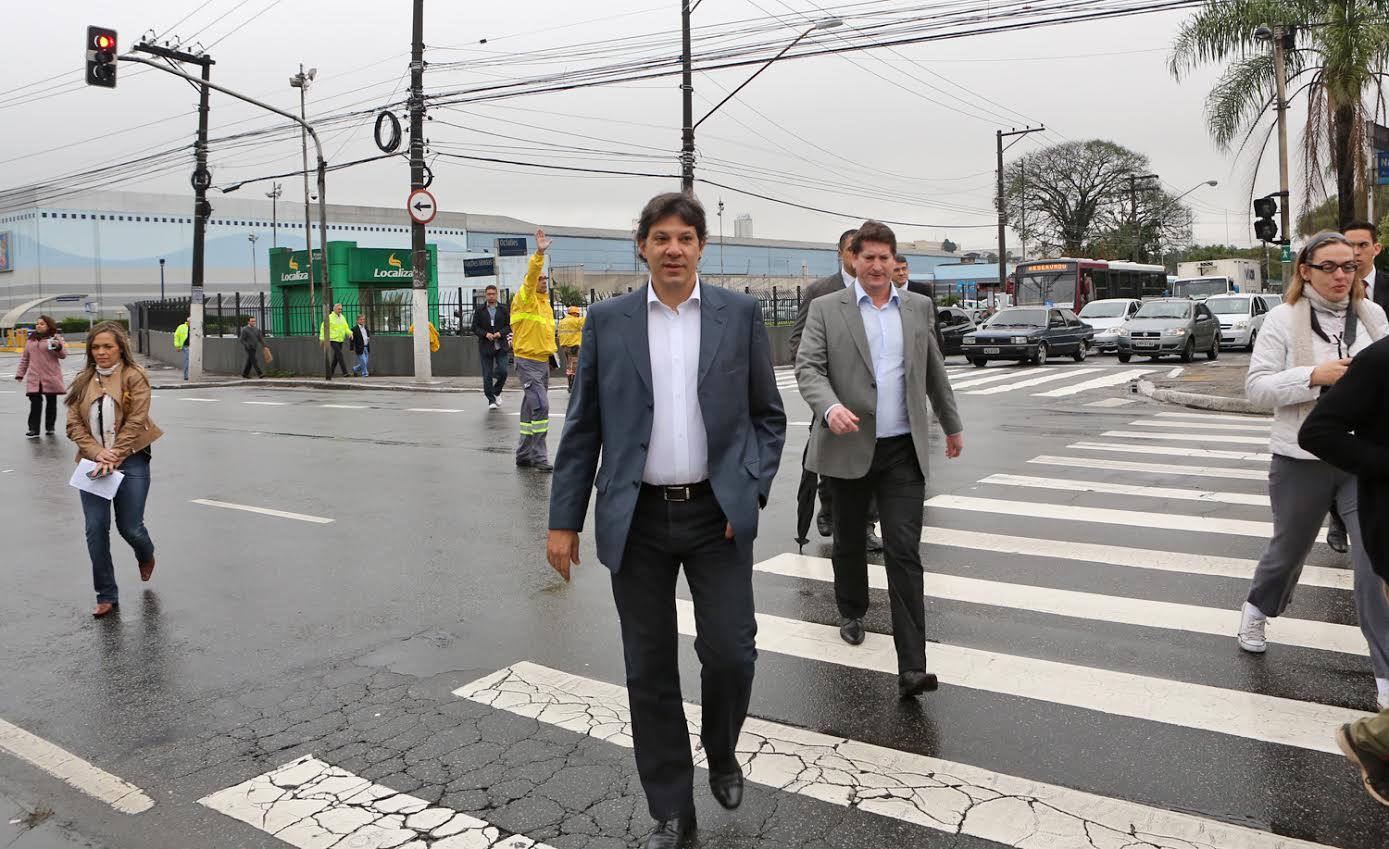 Em São Paulo, Haddad quer ampliar segurança dos pedestres