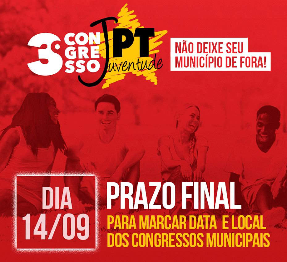 Prazo para marcar etapas municipais do 3º ConJPT termina dia 14