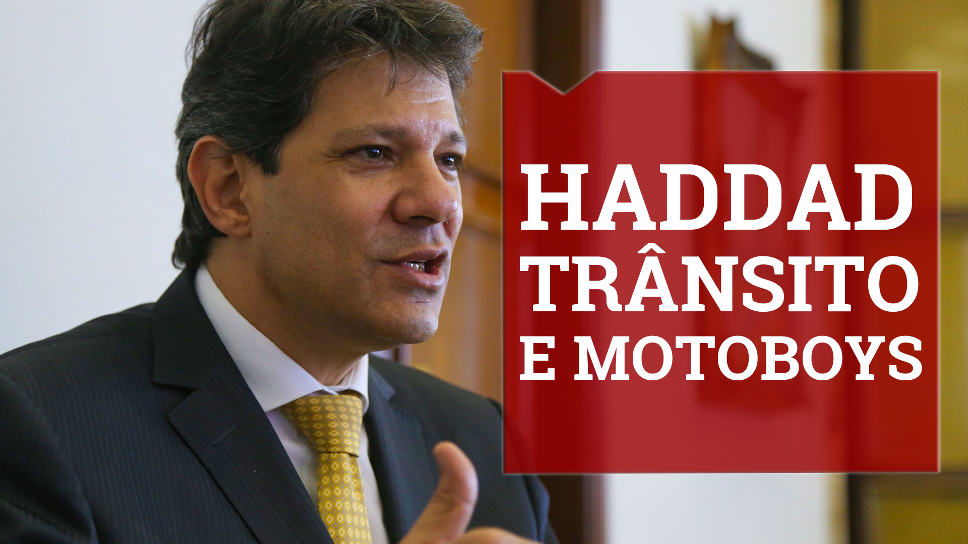 Fernando Haddad fala sobre mudanças no trânsito de SP