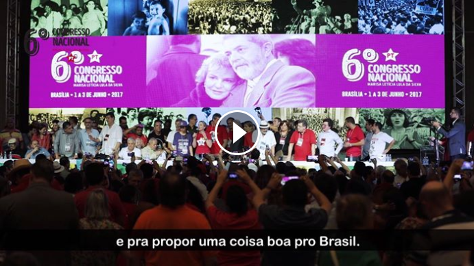 Assista aos melhores momentos de Lula e Gleisi no 6º Congresso