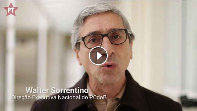 Walter Sorrentino (PCdoB) convoca para ato em defesa de Lula