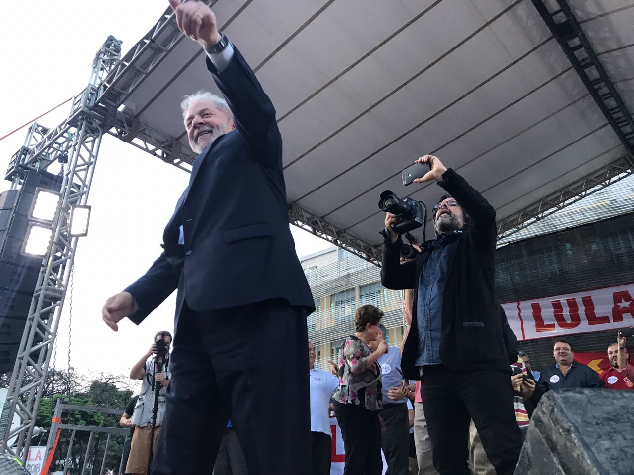 Veja como foi o primeiro ato de #LulaPorMinasGerais, em Ipatinga