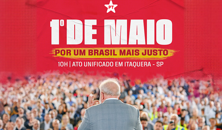 Ao lado dos trabalhadores, Lula participa do ato do 1º de maio em SP