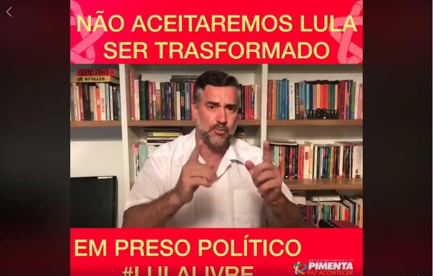 Paulo Pimenta: “Nós queremos Lula Livre”