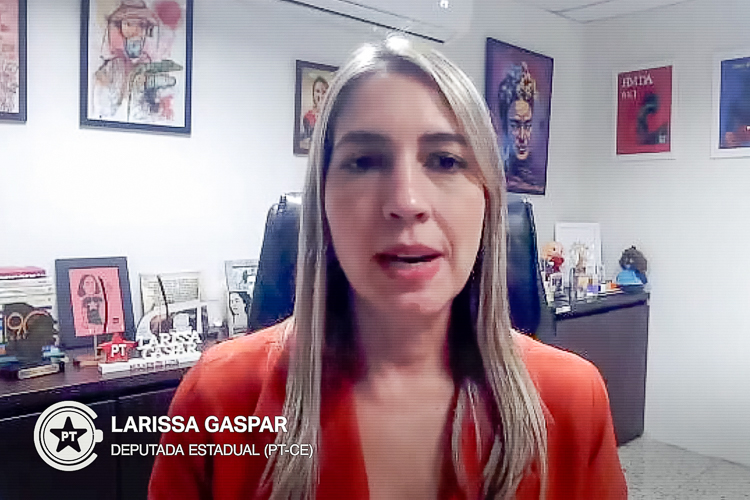 Deputada Larissa Gaspar defende mais proteção às mulheres na política