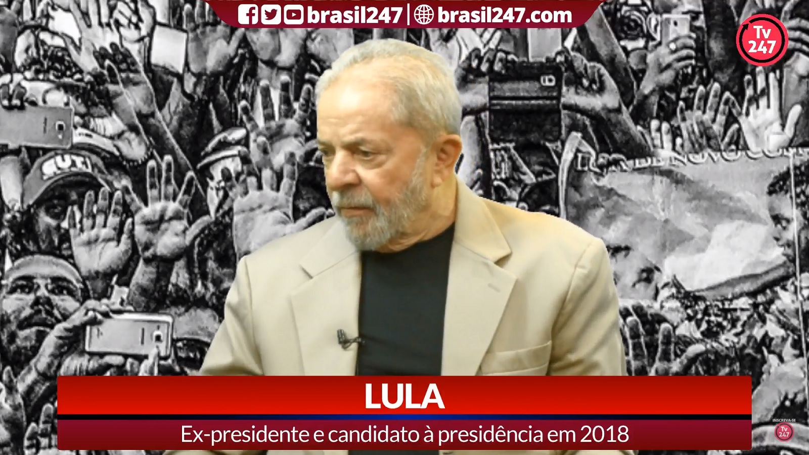 Assista: Lula concede entrevista à TV 247