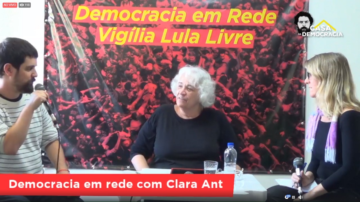 Assista: Clara Ant participa do “Democracia em Rede”