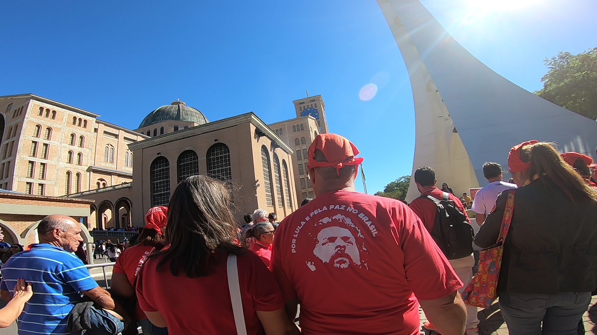 Romaria pela liberdade de Lula e pela paz em Aparecida