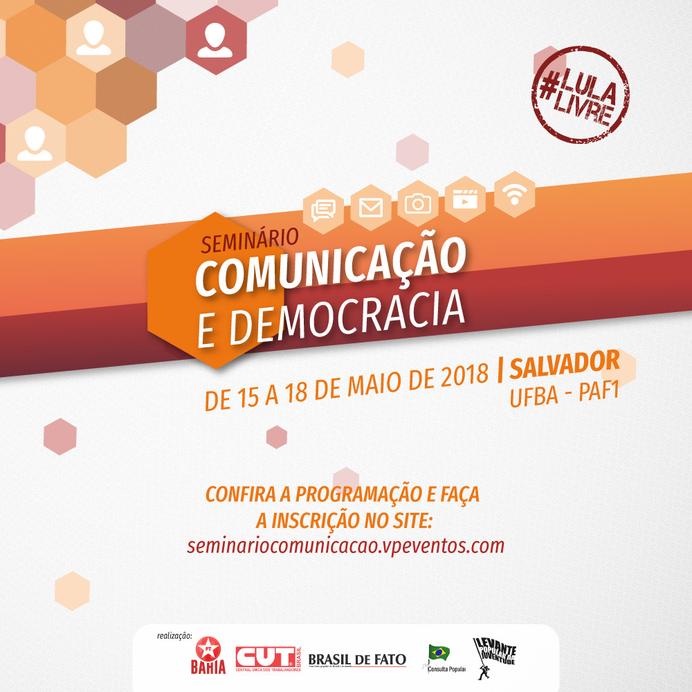 Seminário “Comunicação e Democracia” será realizado na Bahia