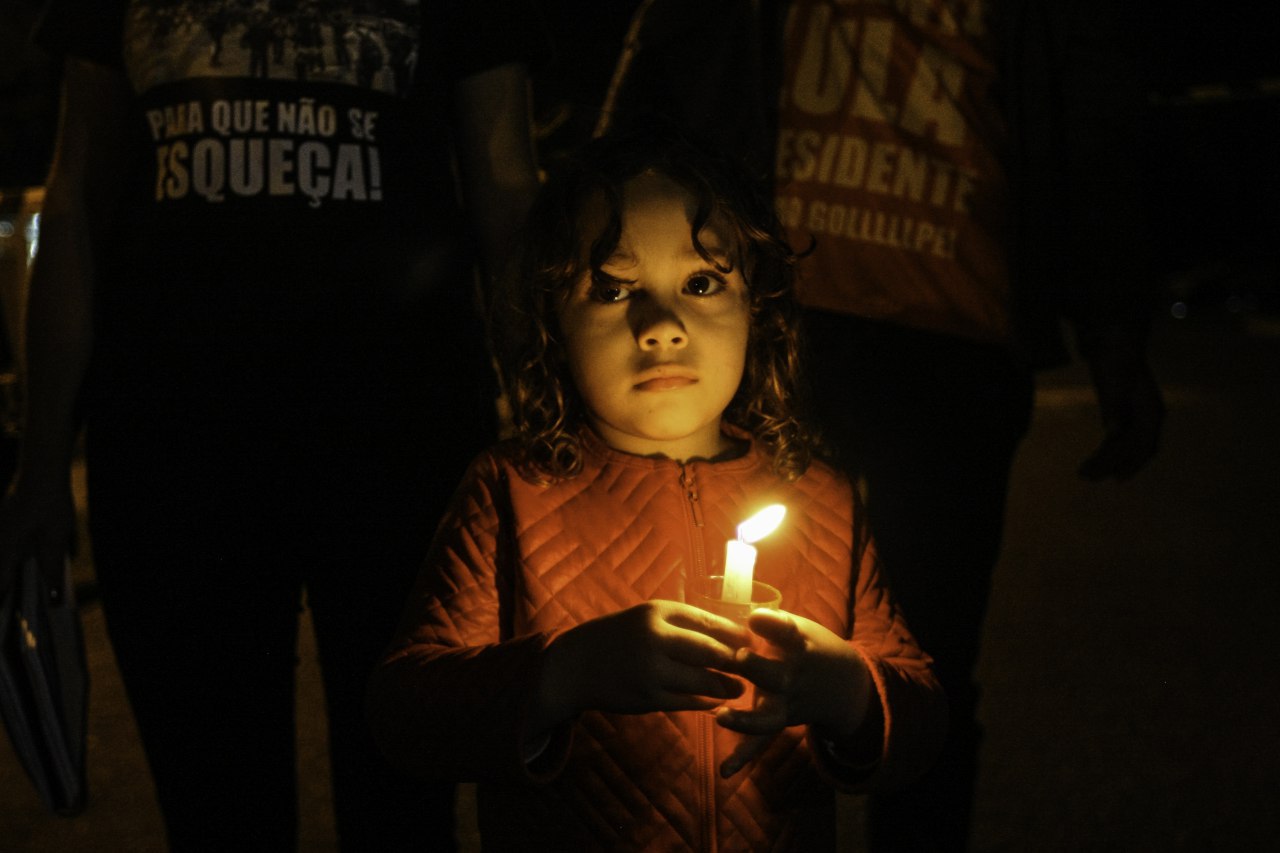Luzes para Lula na Vigília Lula Livre