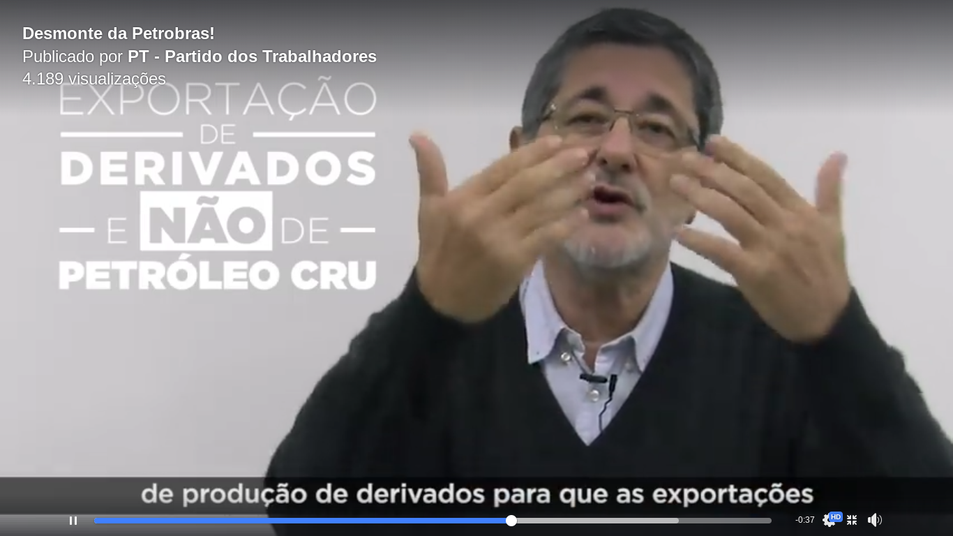 Assista: Sergio Gabrielli fala sobre o desmonte da Petrobras