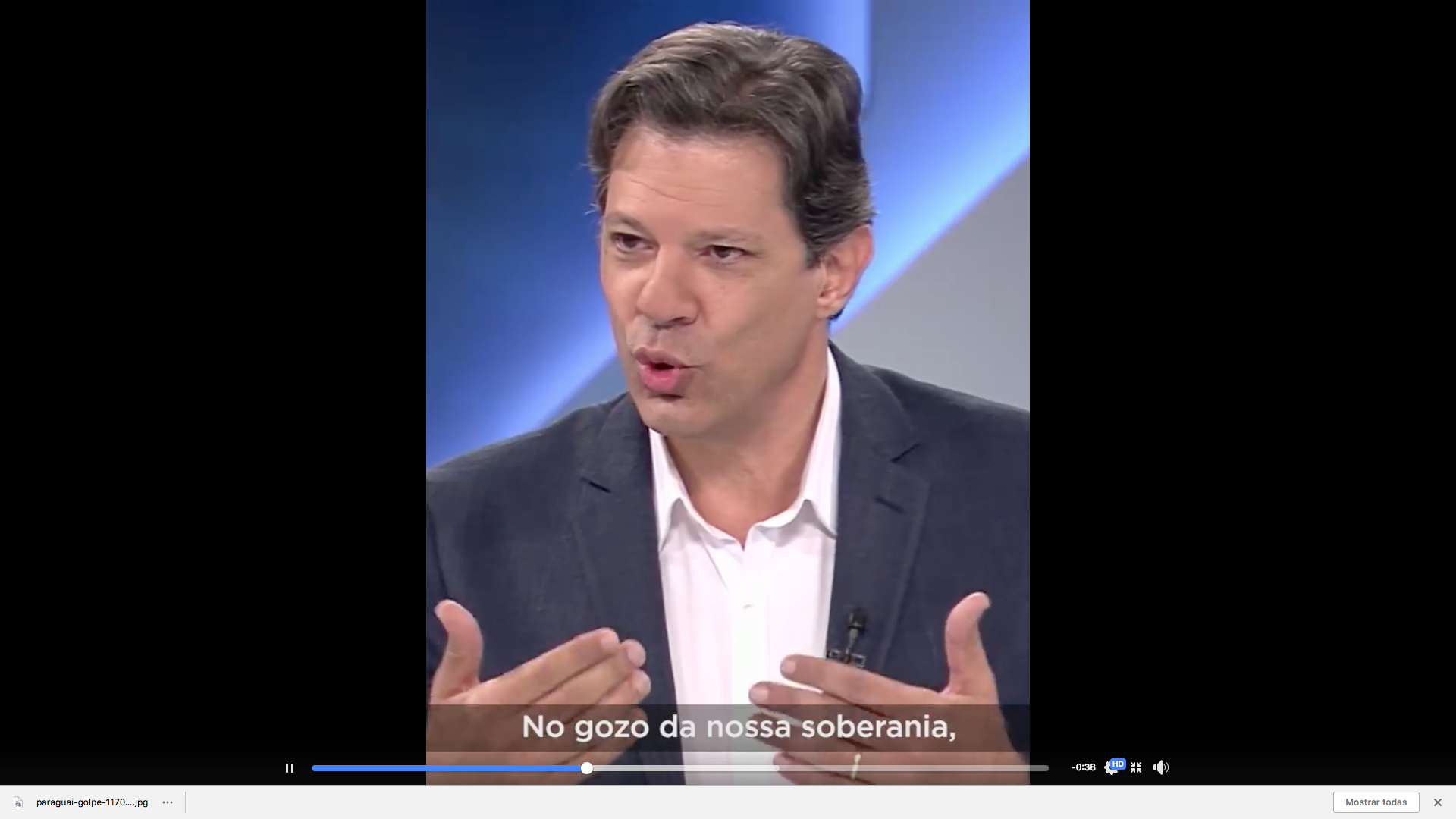 Assista: Haddad fala sobre resolução da ONU