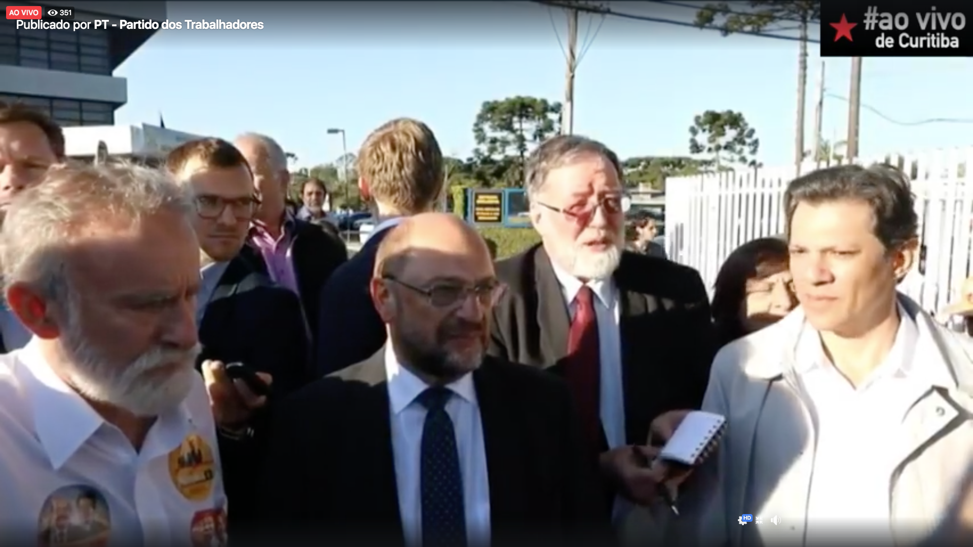 Assista: Martin Schulz fala a imprensa após visita a Lula