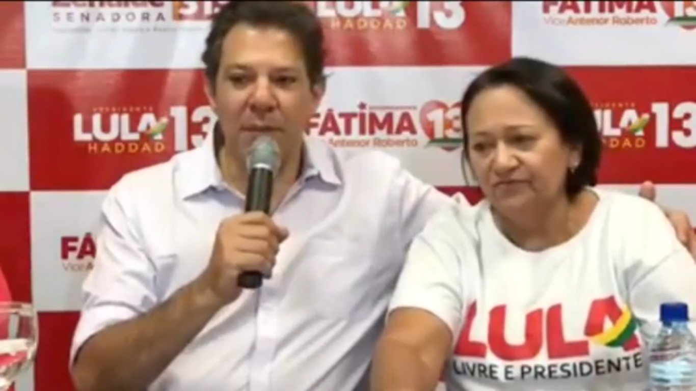 Assista: Haddad representa chapa de Lula no Rio Grande do Norte