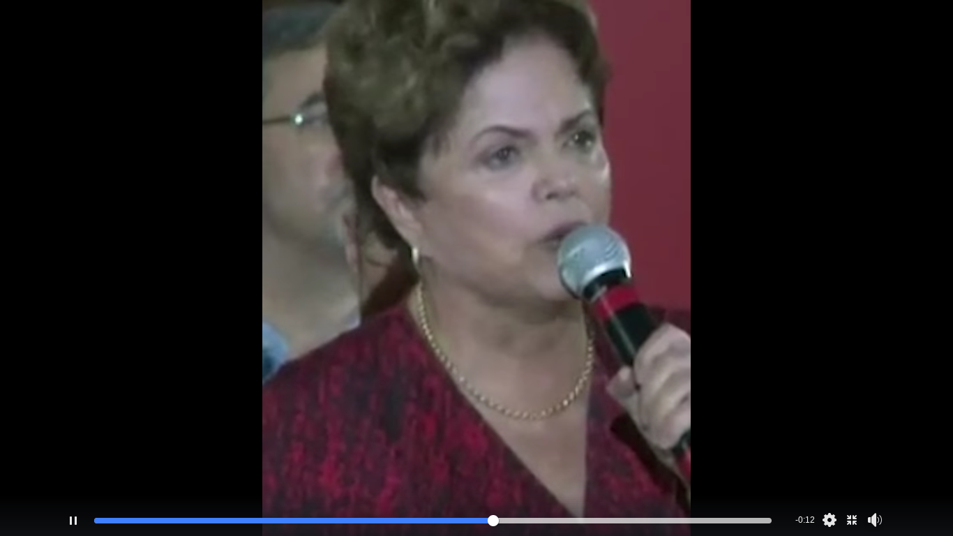 Dilma: “O Lula representa esperança”