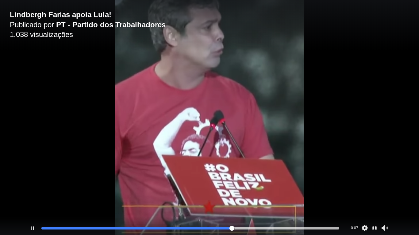 Lindbergh: “O trabalhador está com Lula”