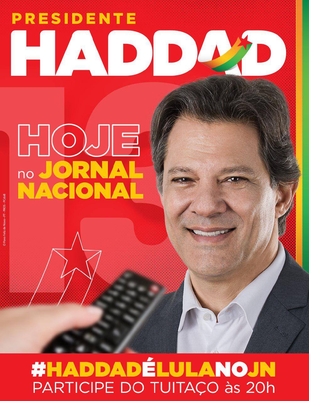 Assista: Haddad concede entrevista ao Jornal Nacional
