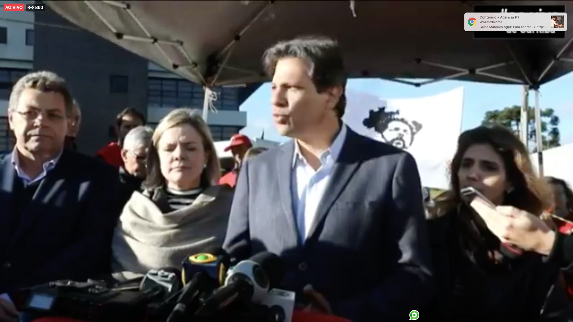 Assista: Fernando Haddad cede entrevista após visita a Lula