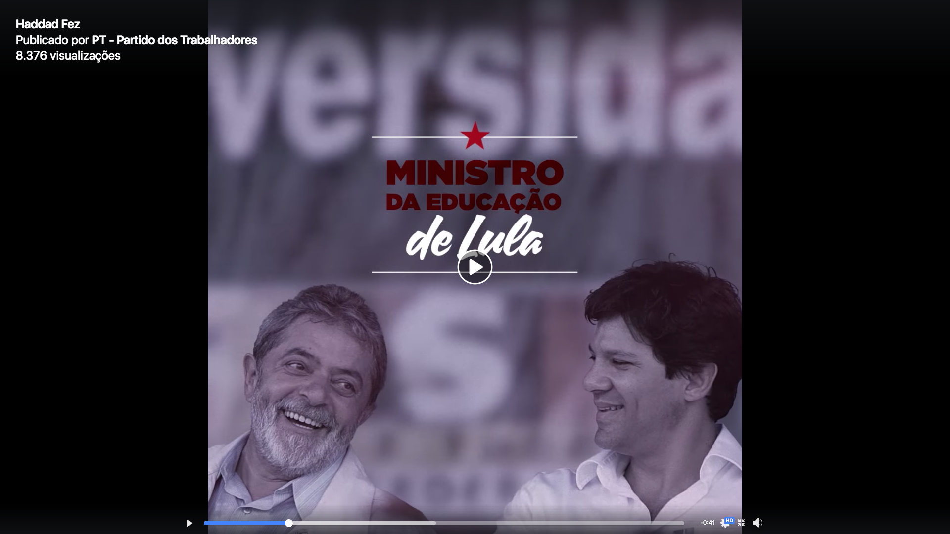 Assista: Você já conhece Haddad, o presidente do Lula?