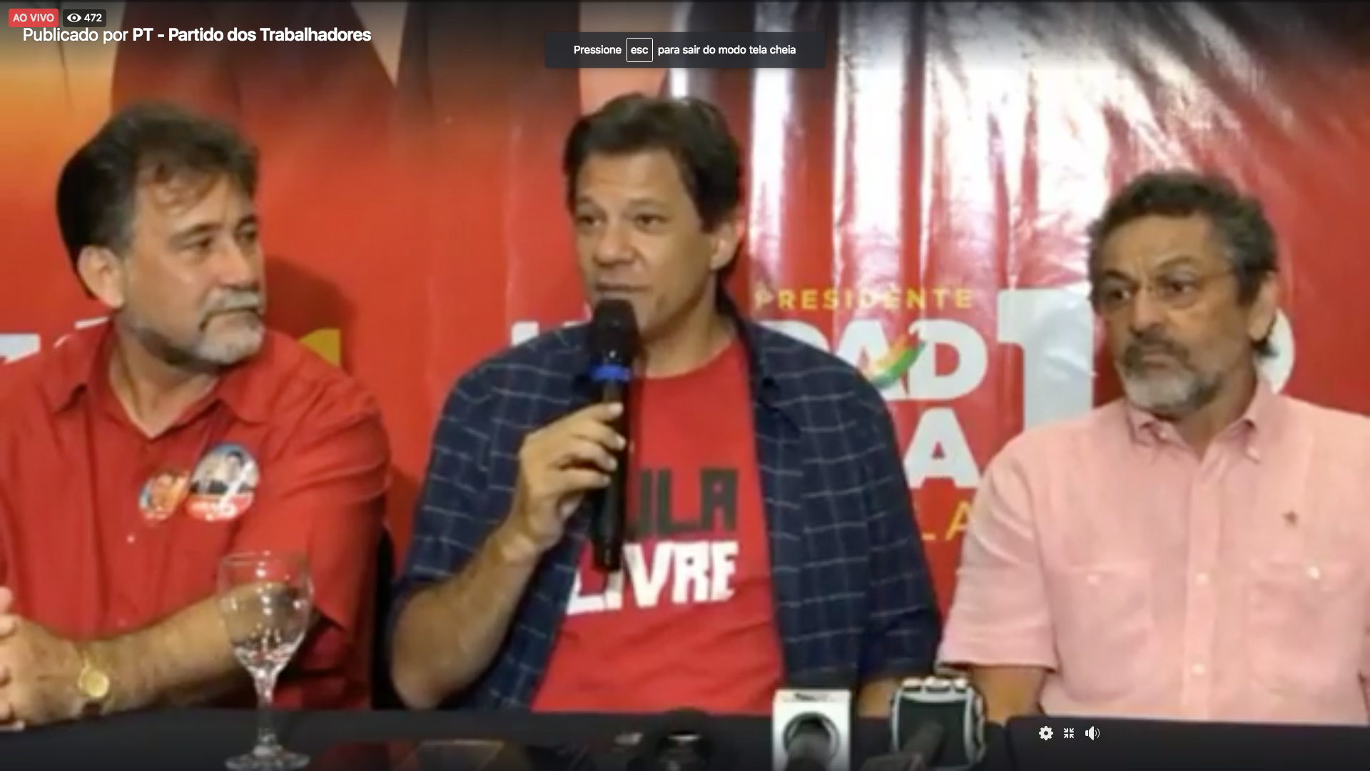 Assista: Haddad concede entrevista coletiva em Belém