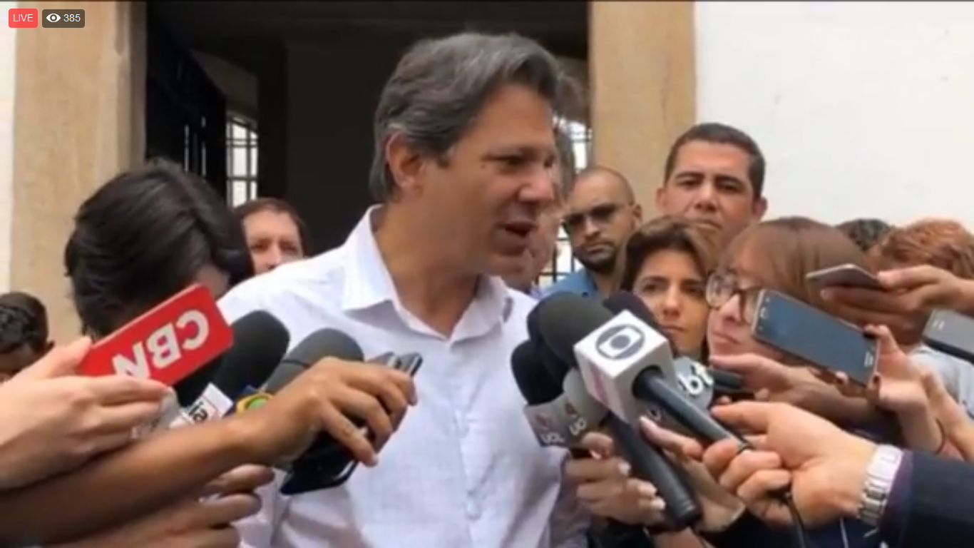 Ao vivo: Acompanhe a agenda de Haddad e Manu em Minas Gerais