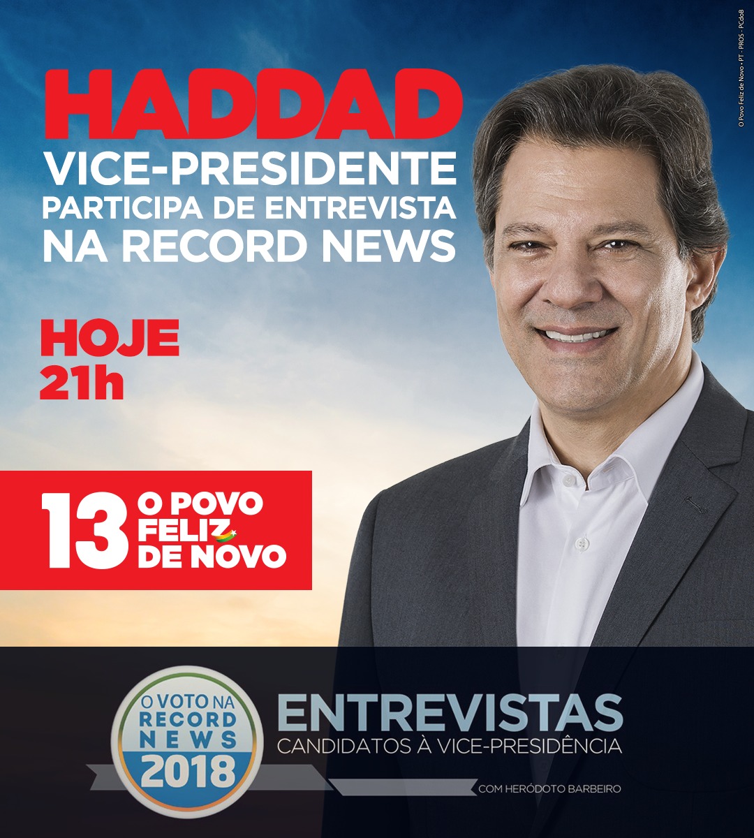 Assista: Haddad participa de entrevista na Record News