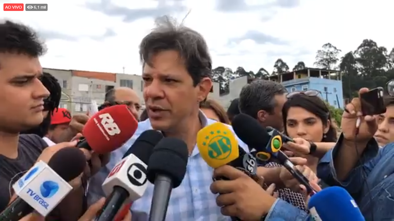 Assista: Fernando Haddad conversa com a imprensa em São Paulo