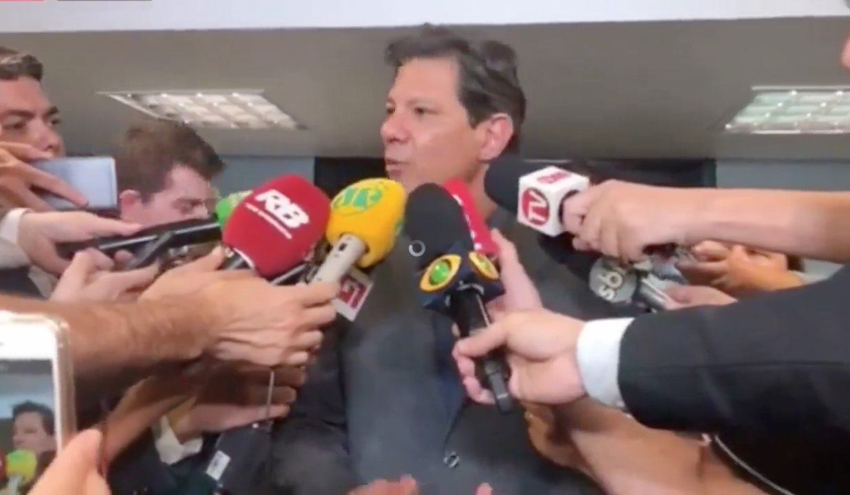 Assista: Haddad fala sobre fake news, alianças e violência neste 2º turno