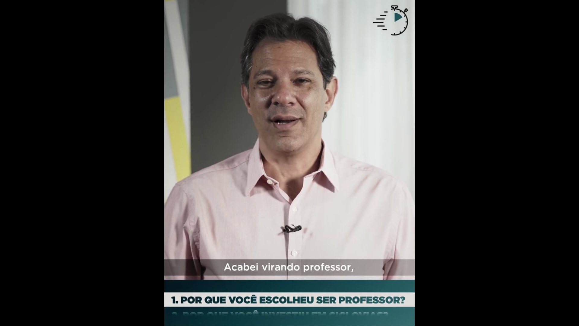 Assista: Um minutinho com Haddad