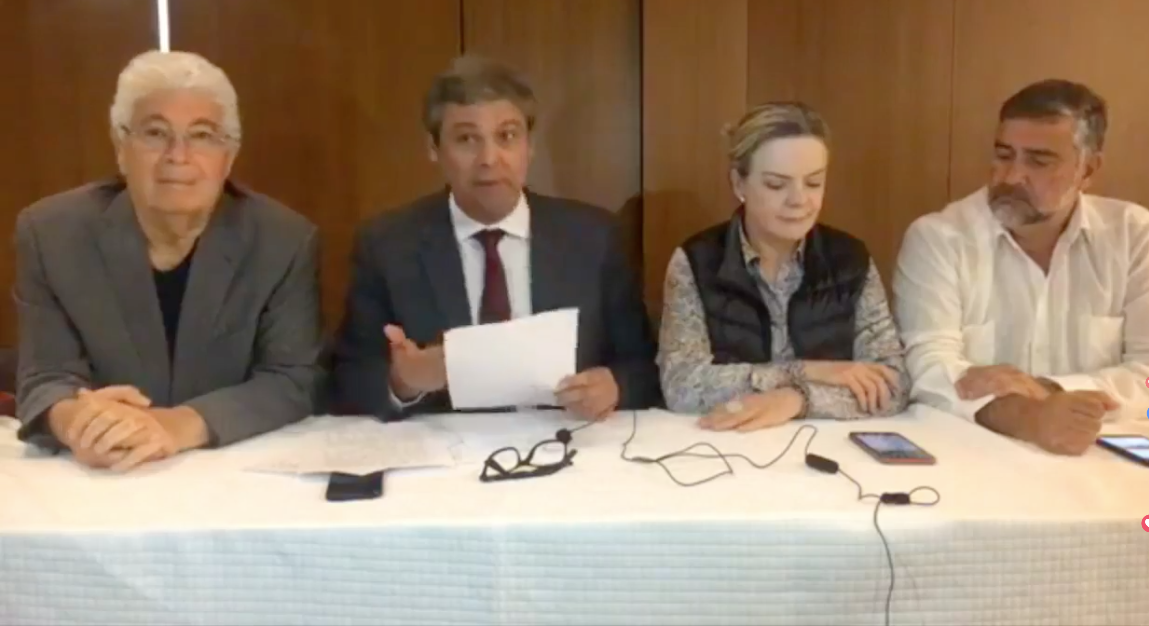 Ao vivo: Gleisi, Pimenta, Lindbergh e Requião respondem ataques de Bolsonaro