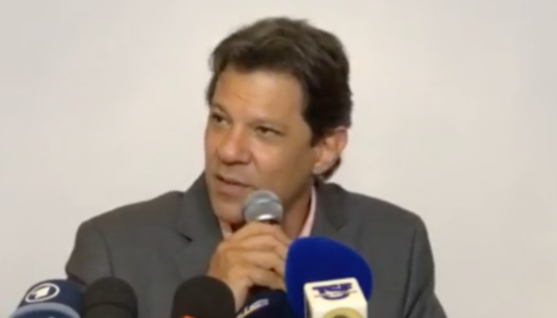 Veja: Haddad fala em coletiva para imprensa no Rio de Janeiro