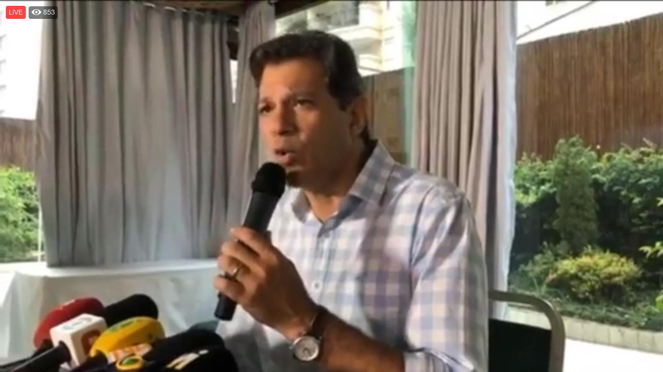 Assista: Haddad encontra ex-presidenta da Costa Rica