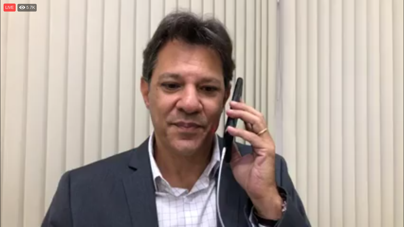 Assista: Fernando Haddad dá entrevista à rádio CBN