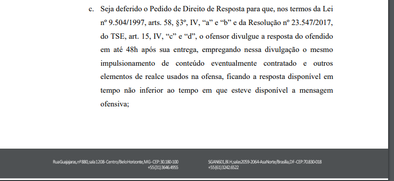 Defesa de Lula envia ao TSE pedido de resposta à revista IstoÉ