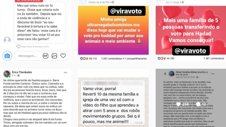 #ViraVoto: Instagram reúne histórias de conversão de votos para Haddad