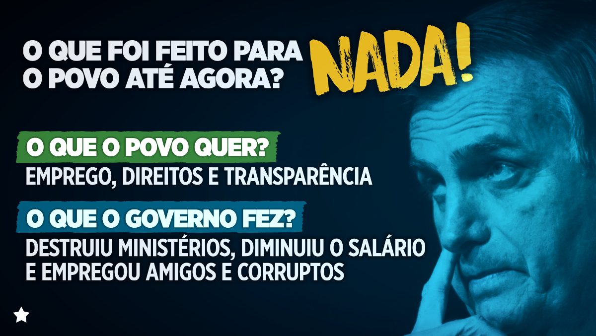 O que Bolsonaro fez para o povo até agora? NADA