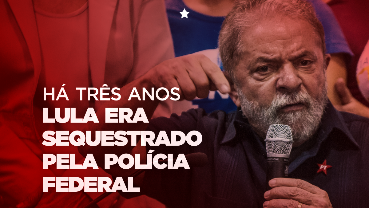 Episódio da “condução coercitiva” completa 3 anos de perseguição a Lula