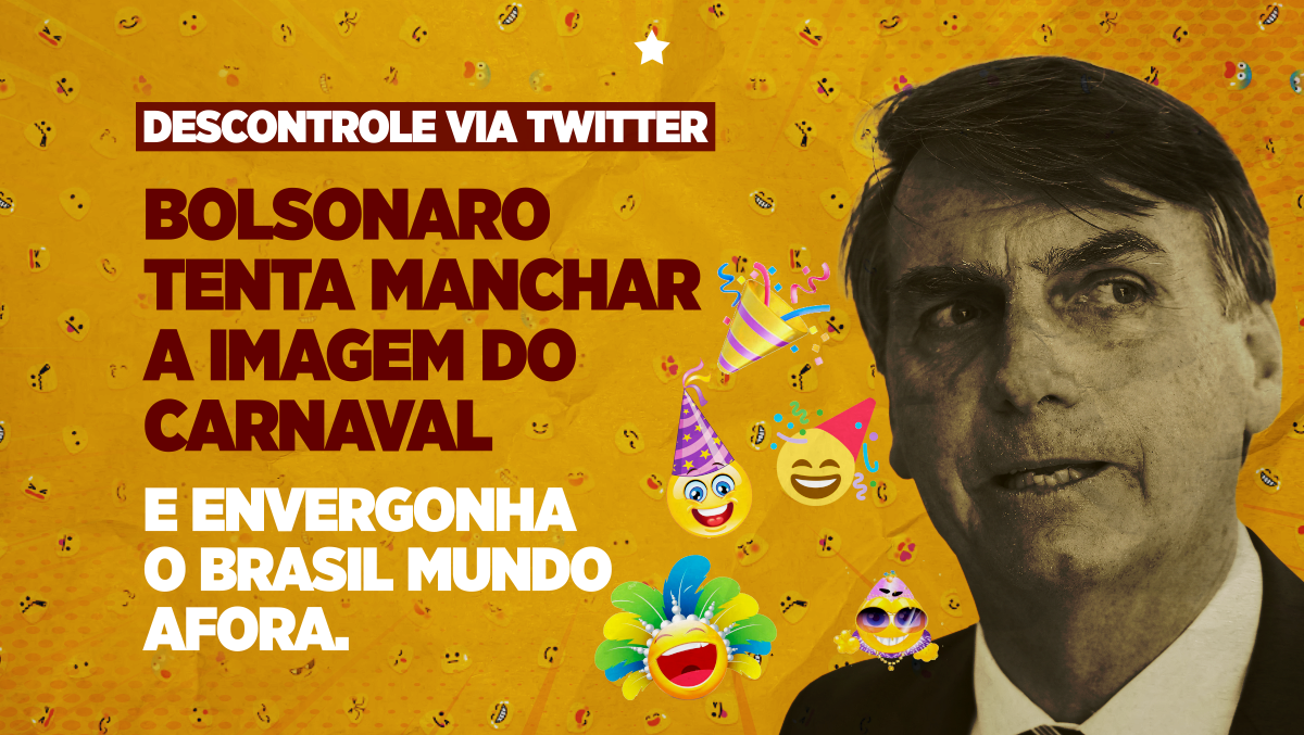 Sem pular Carnaval, Bolsonaro passa vergonha dentro e fora do país