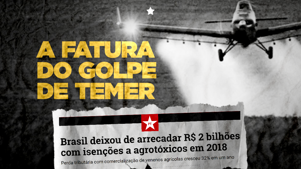 Brasil deixou de arrecadar R$ 2 bilhões com isenções a agrotóxicos em 2018