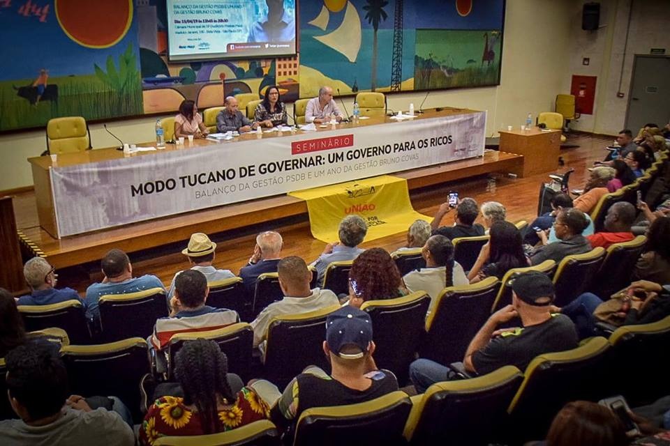 Seminário alerta sobre o descaso da gestão de Bruno Covas em São Paulo