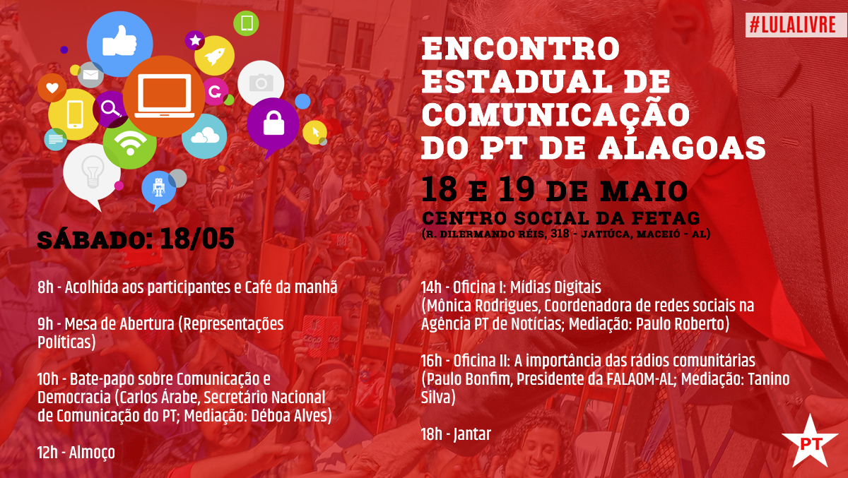 Encontro Estadual de Comunicação ocorre em Alagoas no fim de semana