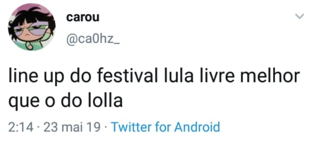 Vai ter Festival Lula Livre e as pessoas estão loucas com isso