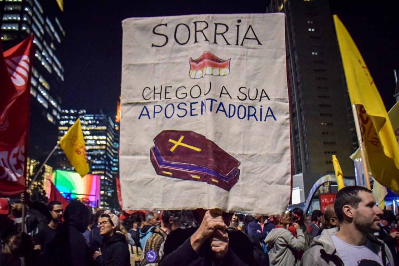 Ato em São Paulo mostra resistência contra reforma da Previdência