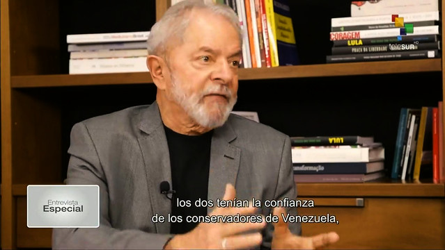 “Vou brigar até restabelecer a democracia no Brasil”, afirma Lula à Telesur