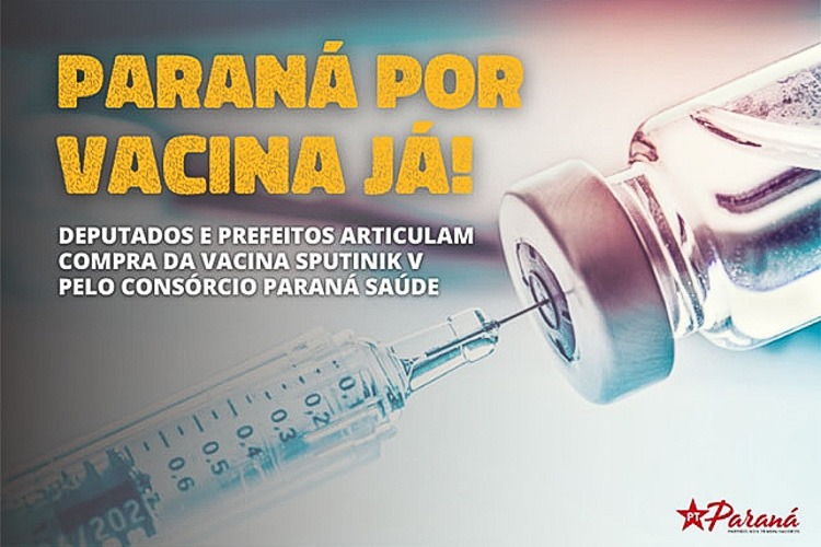 PT articula, com deputados e prefeitos, doses da Sputnik V para o Paraná