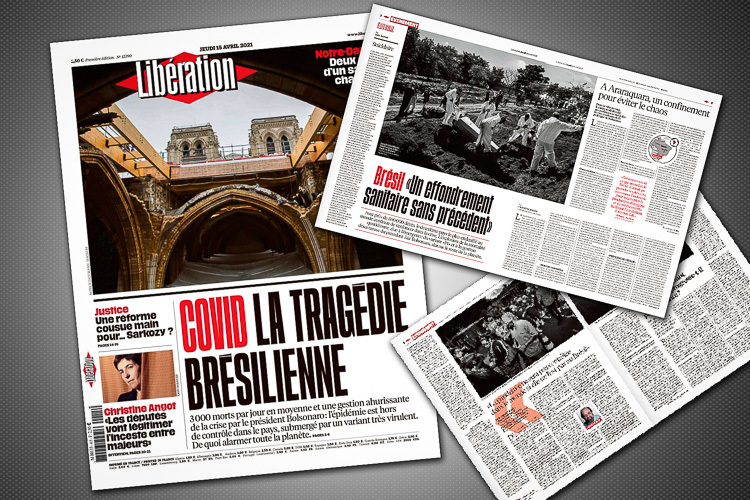 ‘Libération’: atrás do desastre no país, a sombra de Bolsonaro