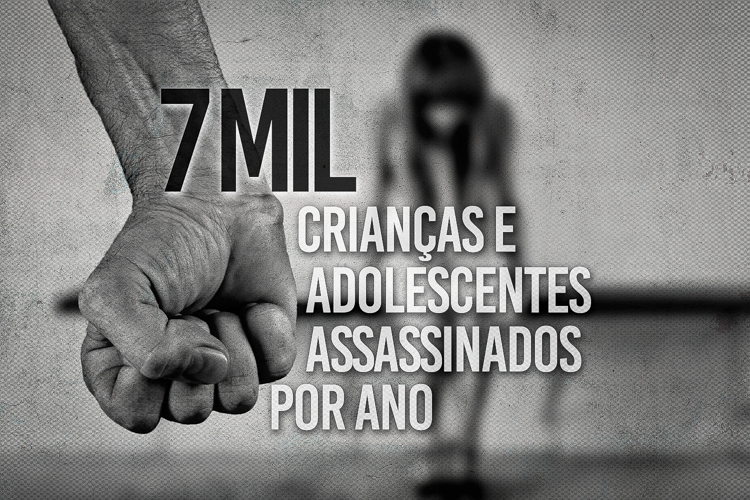 Brasil tem 7 mil crianças e adolescentes assassinados por ano